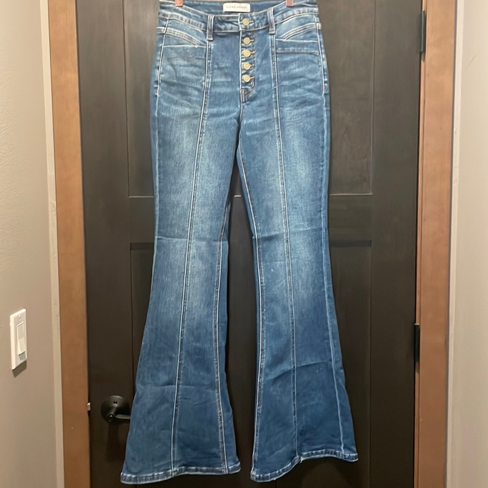 New flying monkey flares high waisted bell bottoms